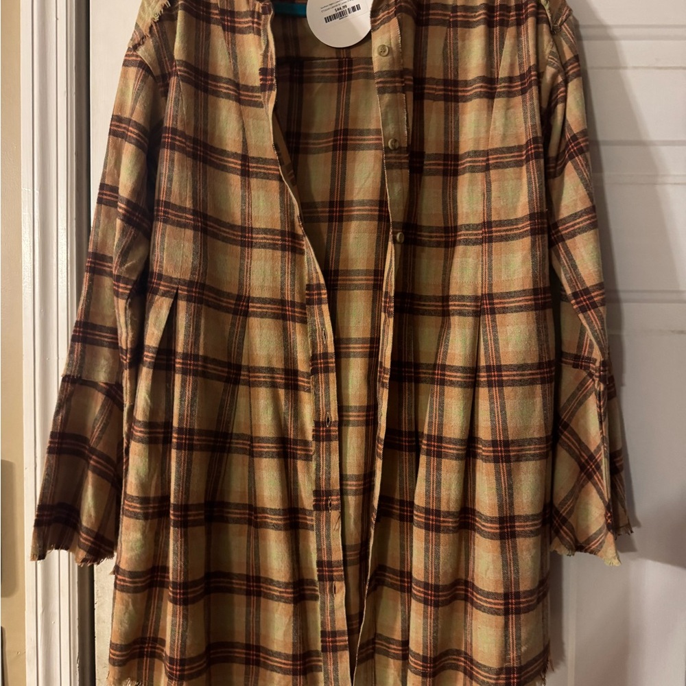 Easel Boutique Multicolor Plaid Shirt
